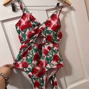 Juicy Couture - Floral Cutout One Piece